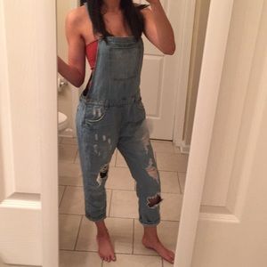 Distressed Overalls